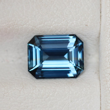 Natural Teal Sapphire 1.56 CT Emerald Cut Madagascaer