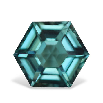 Natural Hexagon Teal Sapphire 1.31 CT