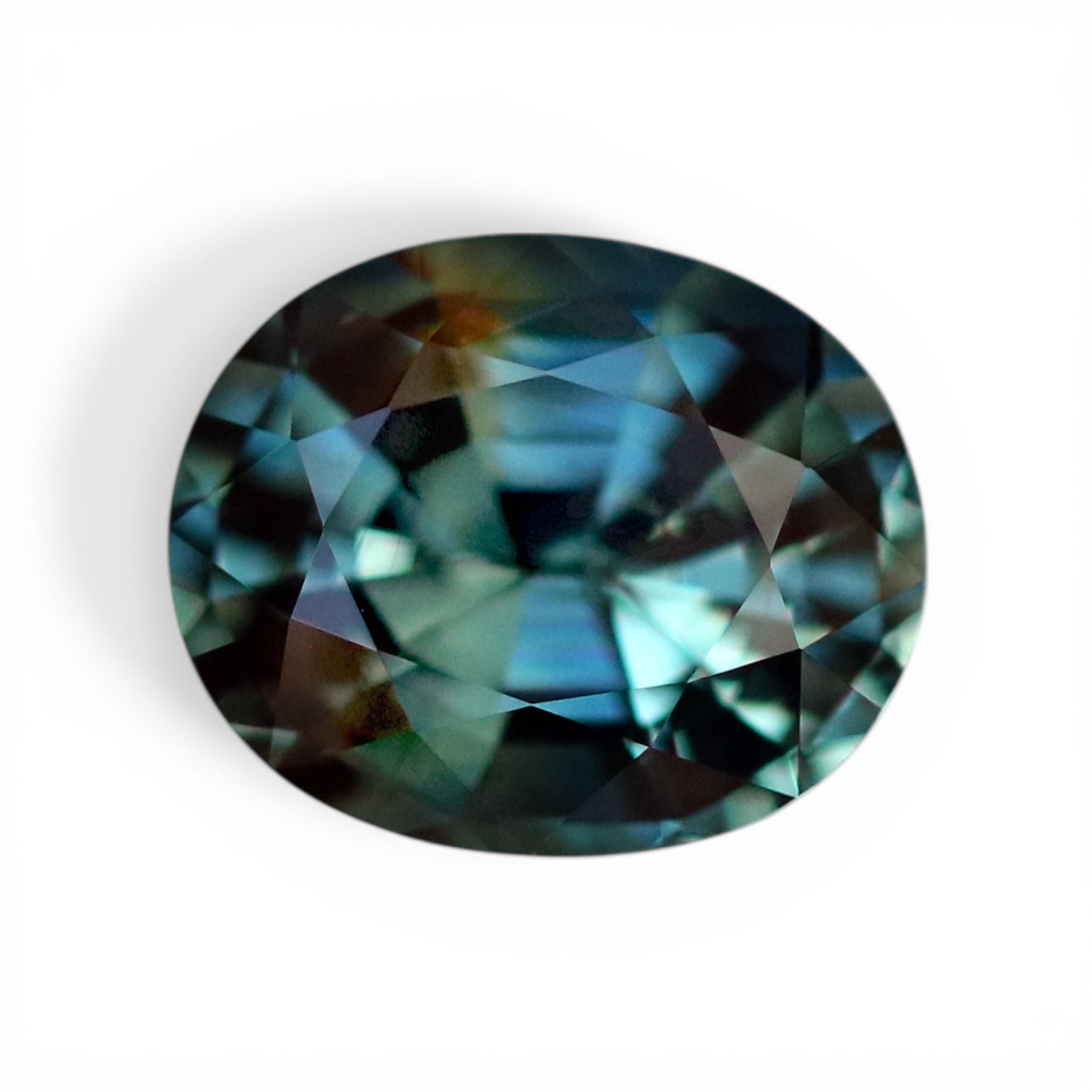 Natural Teal Sapphire 1.18 CT Oval
