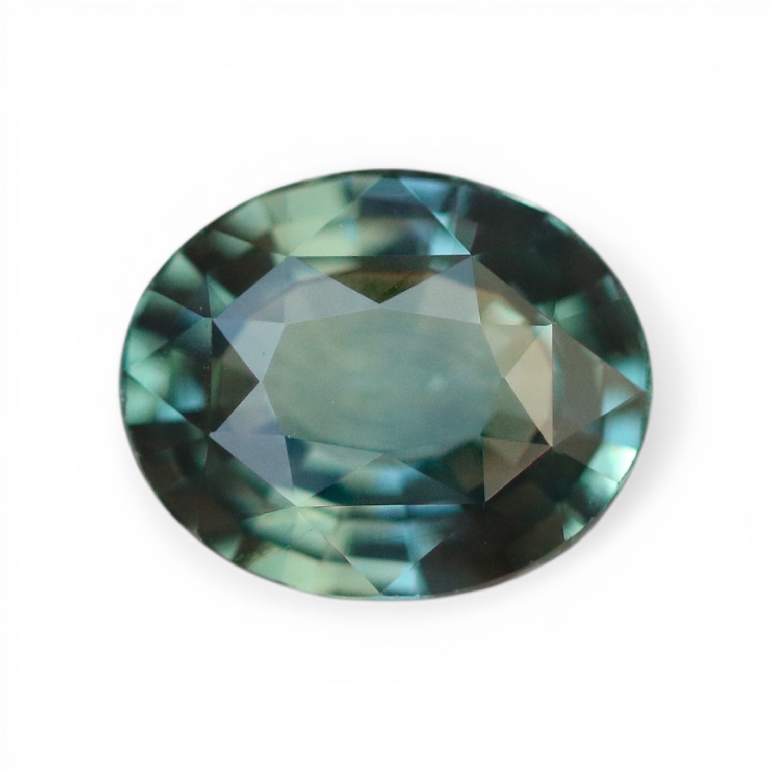 Natural Teal Sapphire 1.57 CT Oval