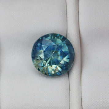 Teal Sapphire 1.31 CT / 5.25MM - STRAGEMS & JEWELS