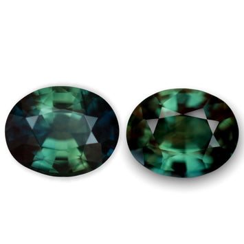 Australian Teal Sapphire Pair 2.40 CT