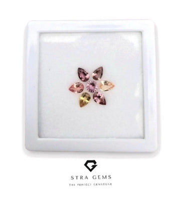 Natural Ceylon Padparacha and Pink Sapphire Layout 2.68 carats - STRAGEMS & JEWELS