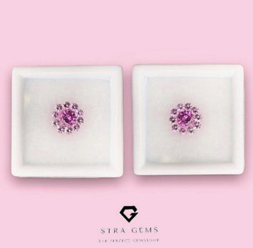 Ceylon Sapphire Layout Set, 1.03 carats total - STRAGEMS & JEWELS