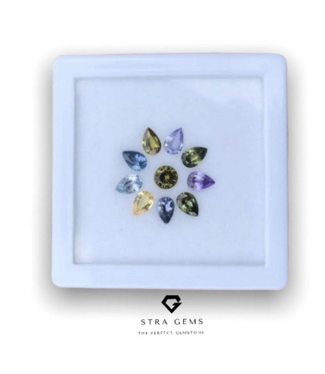 Natural Ceylon Sapphire Layout Set 4.36 carats total - STRAGEMS & JEWELS
