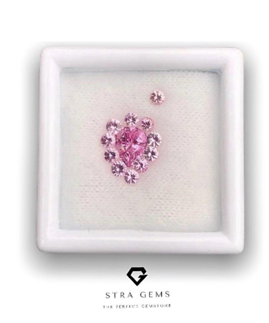 Natural Ceylon Sapphire Layout Set 1.07 carats total - STRAGEMS & JEWELS