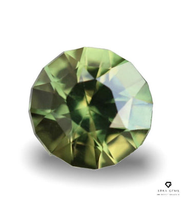 Australian Parti Sapphire 1.19 carats, 6.5mm - STRAGEMS & JEWELS