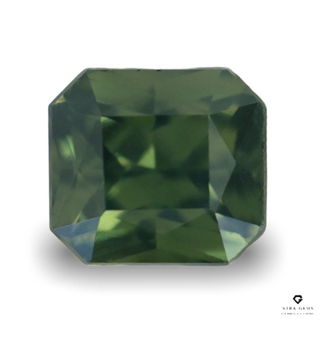 Natural Green Sapphire 1.11 carats - STRAGEMS & JEWELS