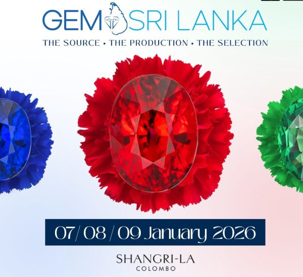 UPCOMING GEM SHOW - GEMS SRI LANKA 7th -9th January 2026
