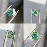 Opalescent Hexagon Green Sapphire 1.35 CT