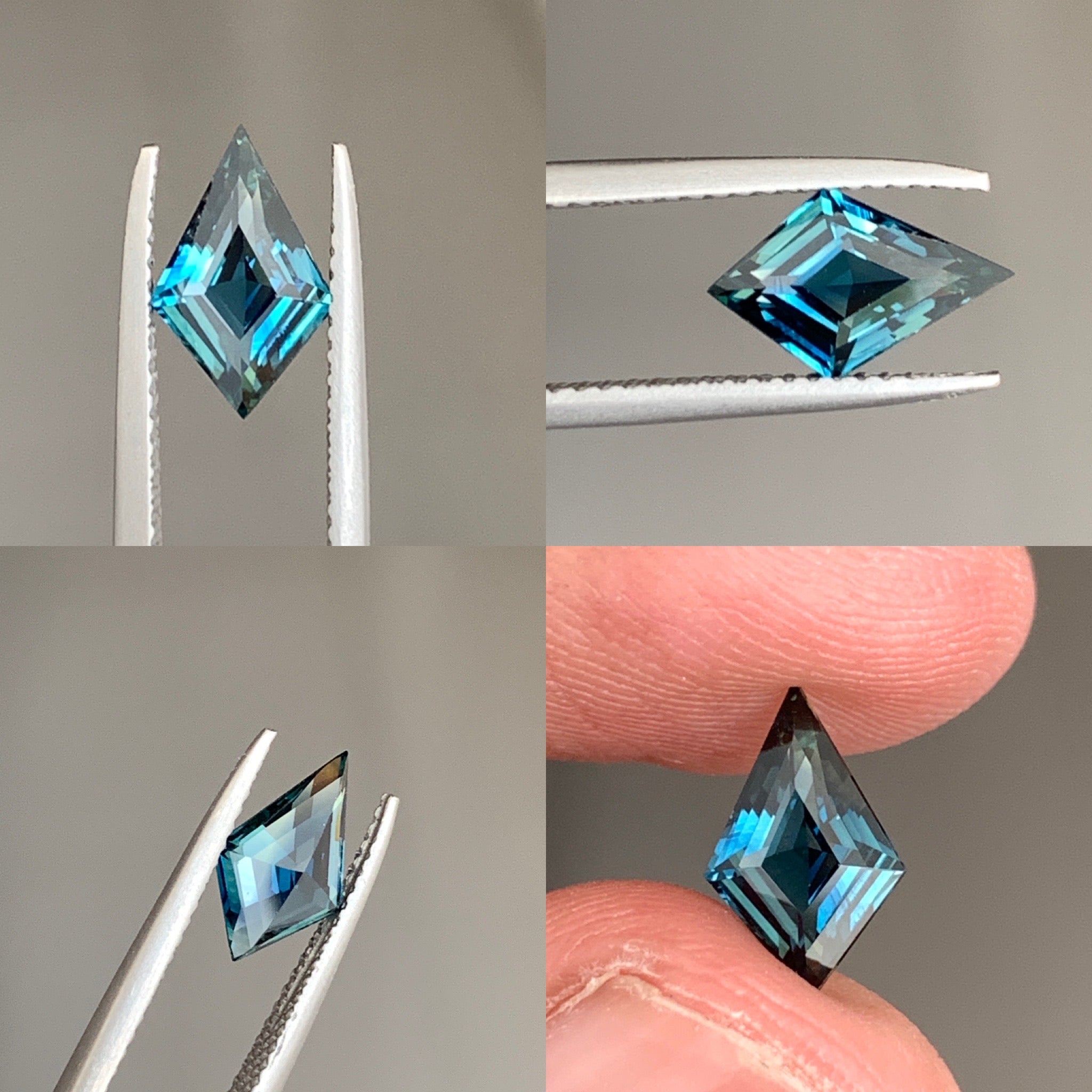 Natural Teal Kite Sapphire 1.57 CT