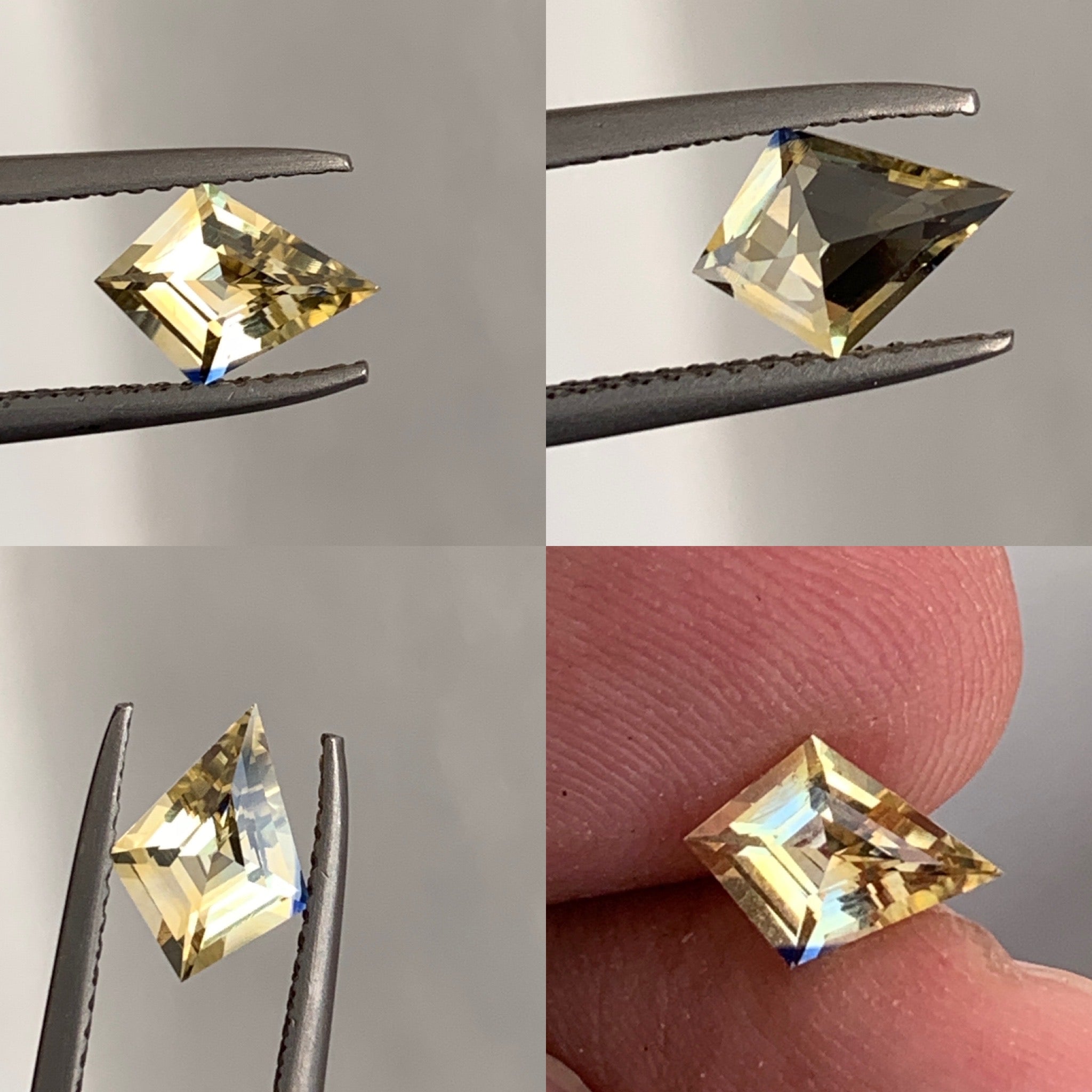 Natural Kite Shape Sapphire 1.04 CT