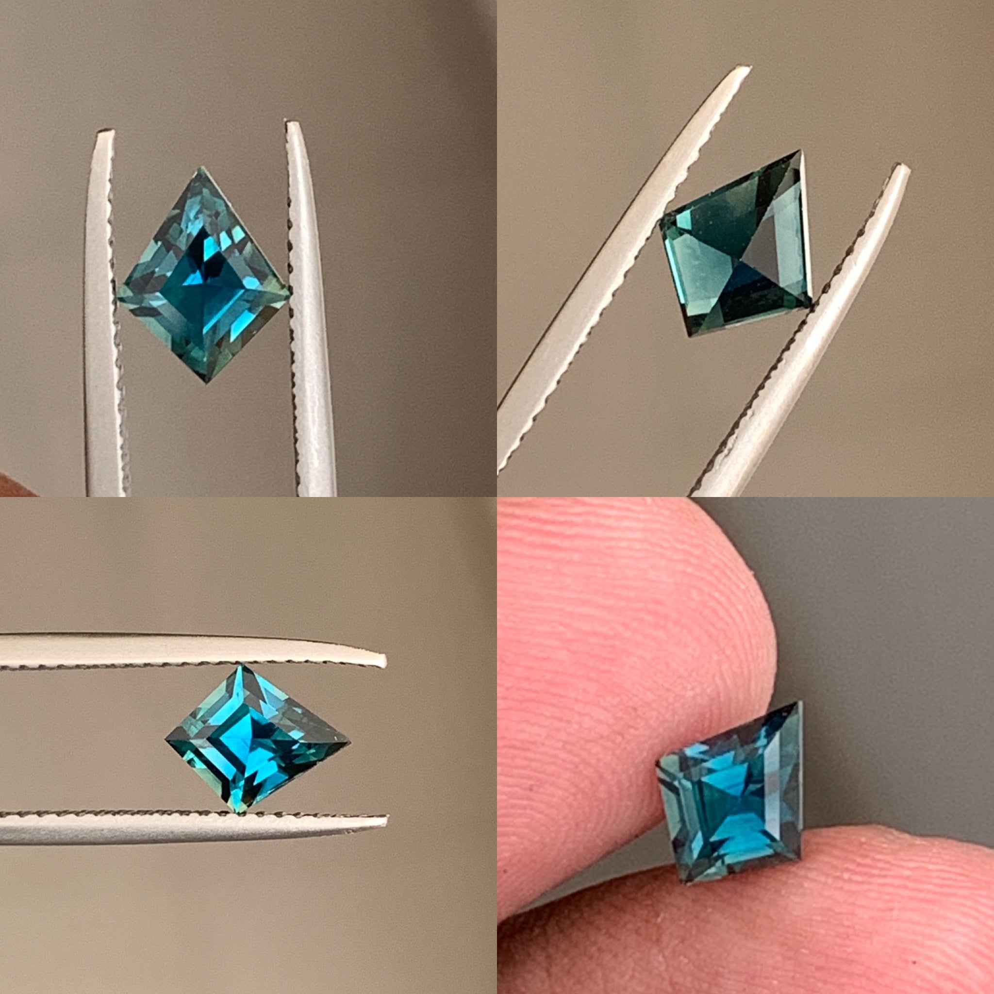 Natural Teal Kite Sapphire 1.52