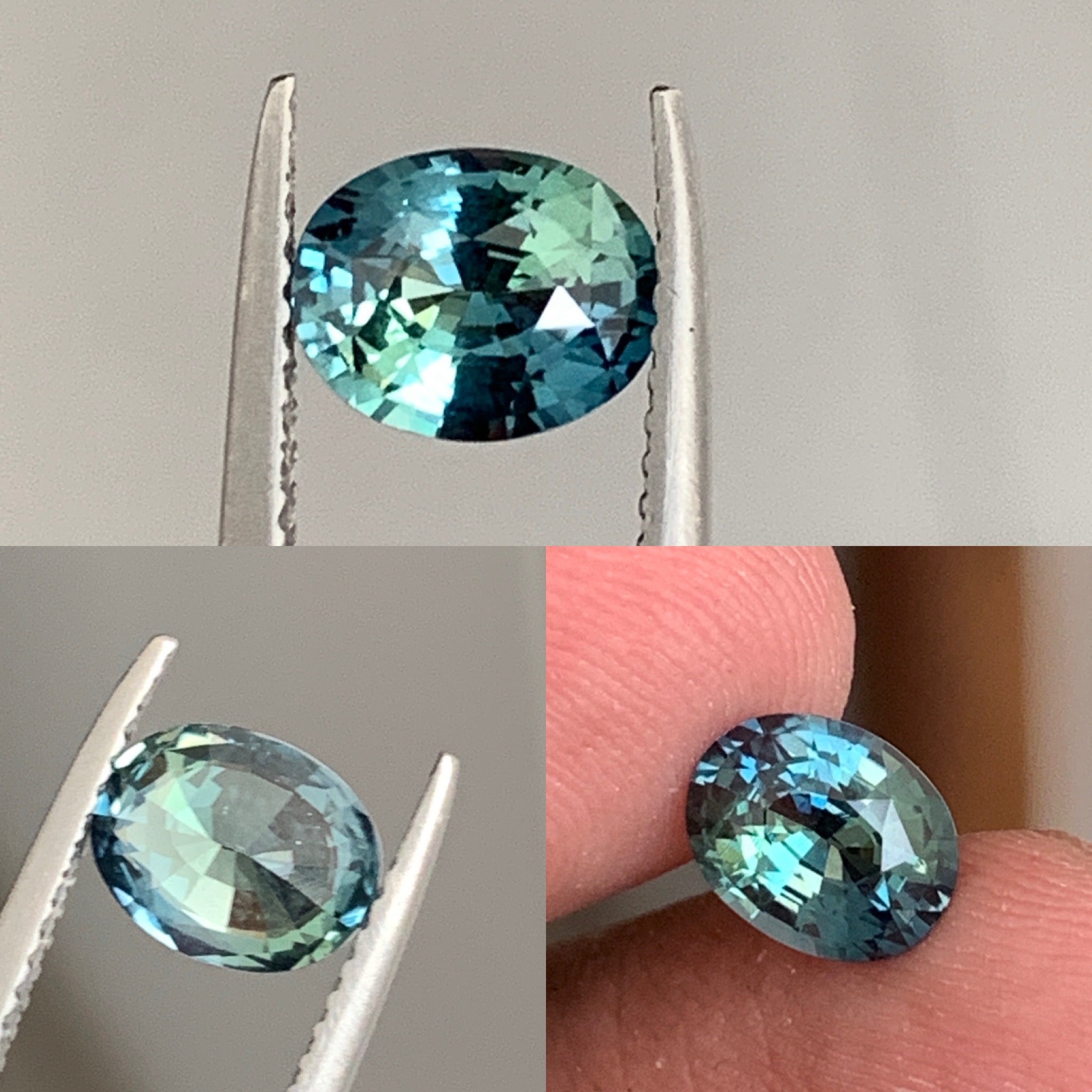 Natural Teal Sapphire 1.52 CT Oval