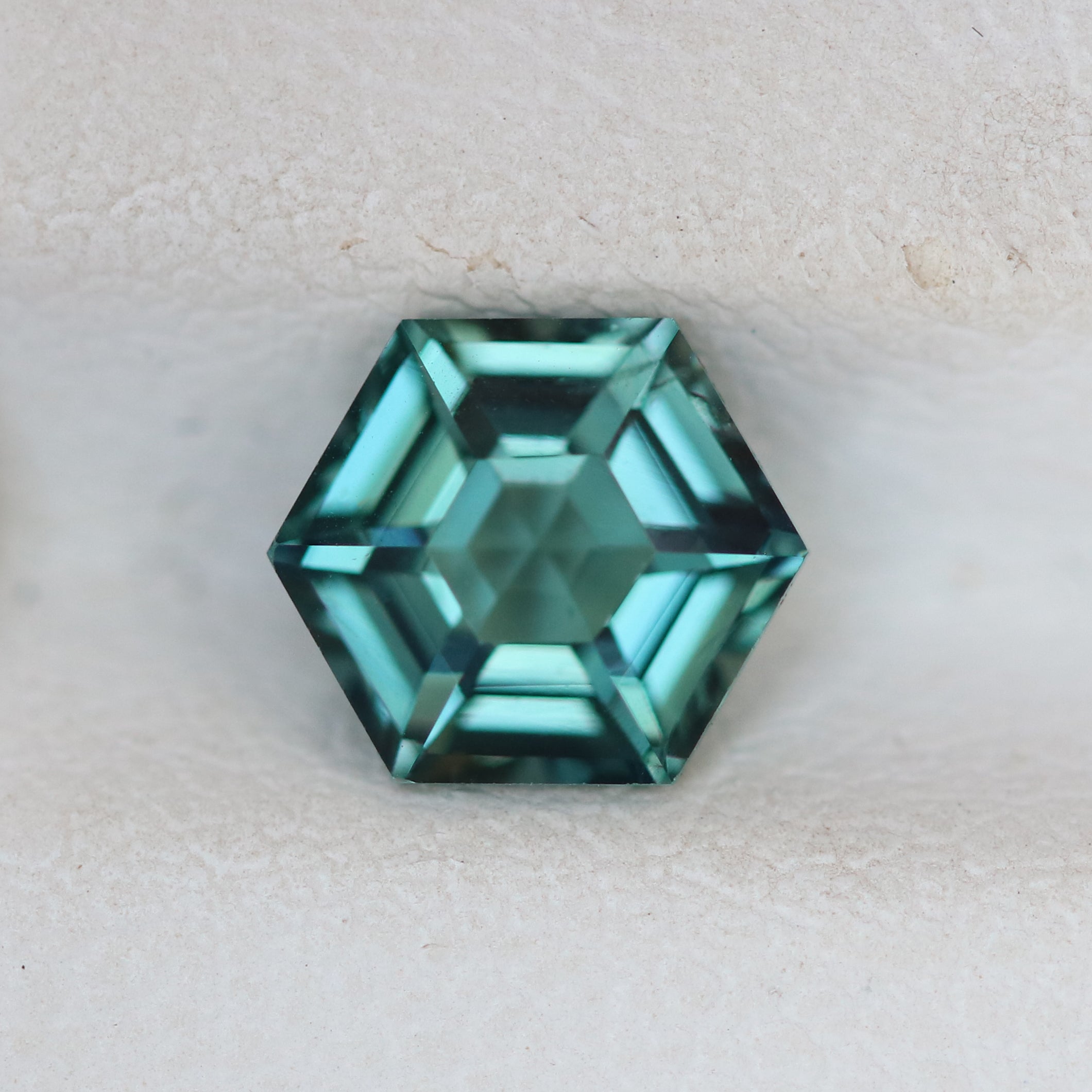 Natural Hexagon Teal Sapphire 1.31 CT