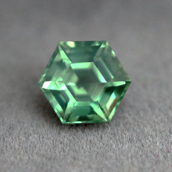 Opalescent Hexagon Green Sapphire 1.35 CT