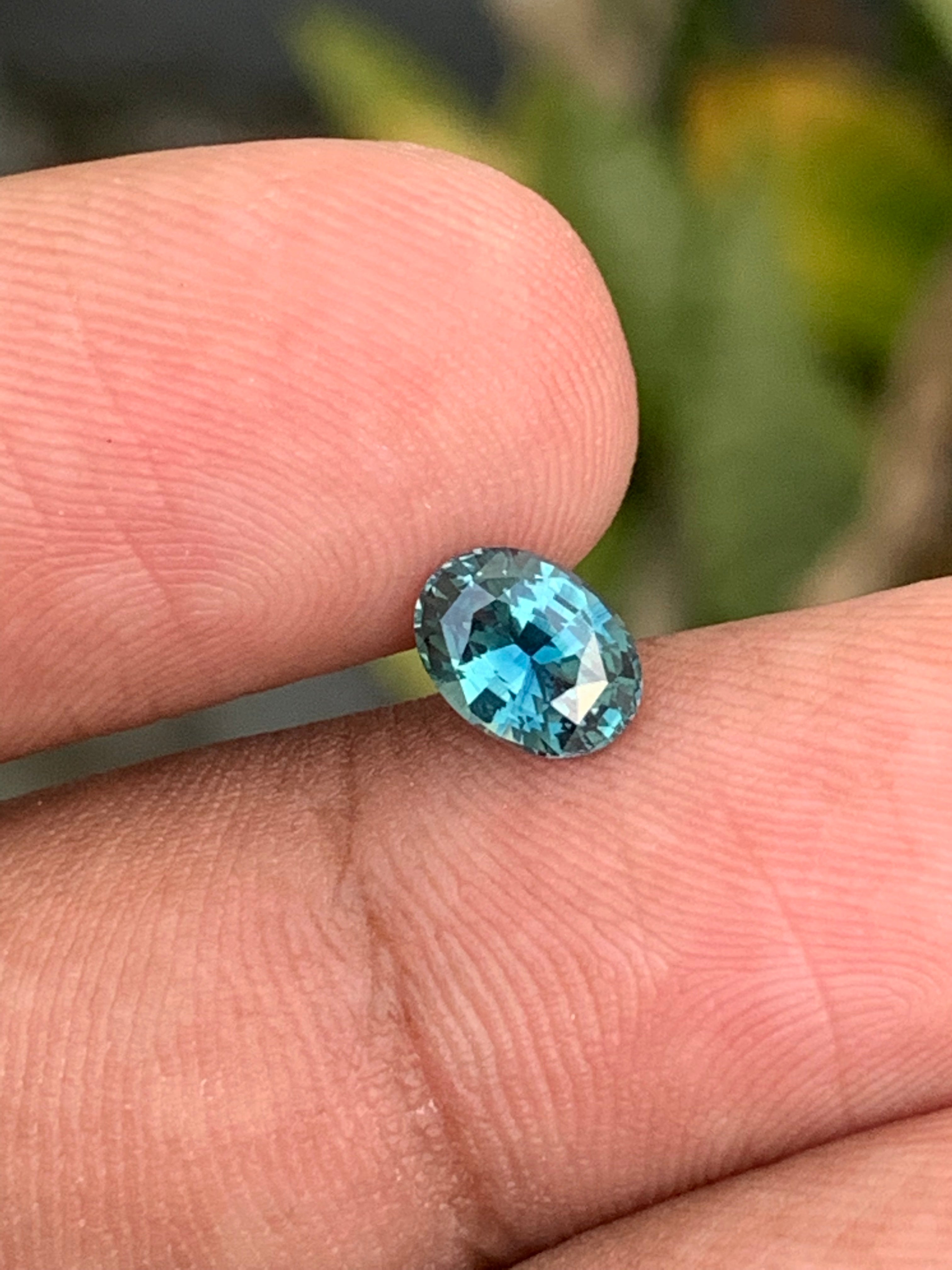 Natural Teal Sapphire 1.07 CT