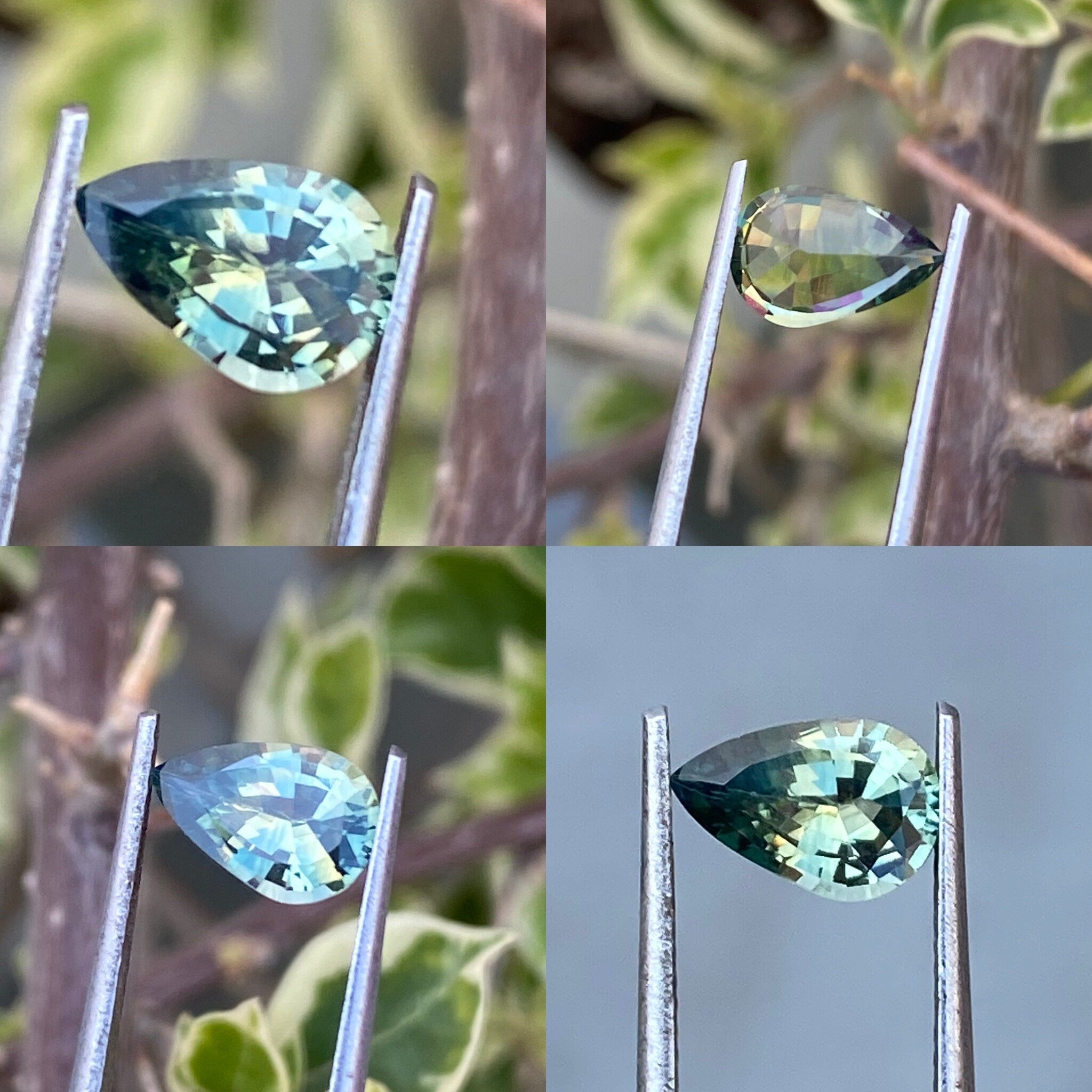 Teal Green Sapphire 1.17 carats