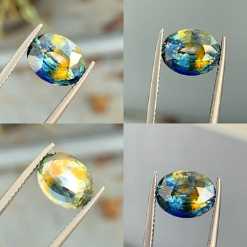 Natural Bi - Color Sapphire 3.87 carats