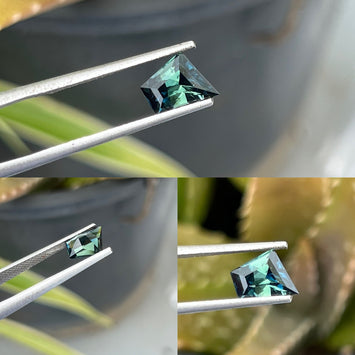 Natural Teal Free Form Sapphire 1.33 CT