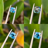 Natural Peacock Color Teal Sapphire 1.12 CT