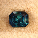 Natural Peacock Teal Sapphire 3.50 CT