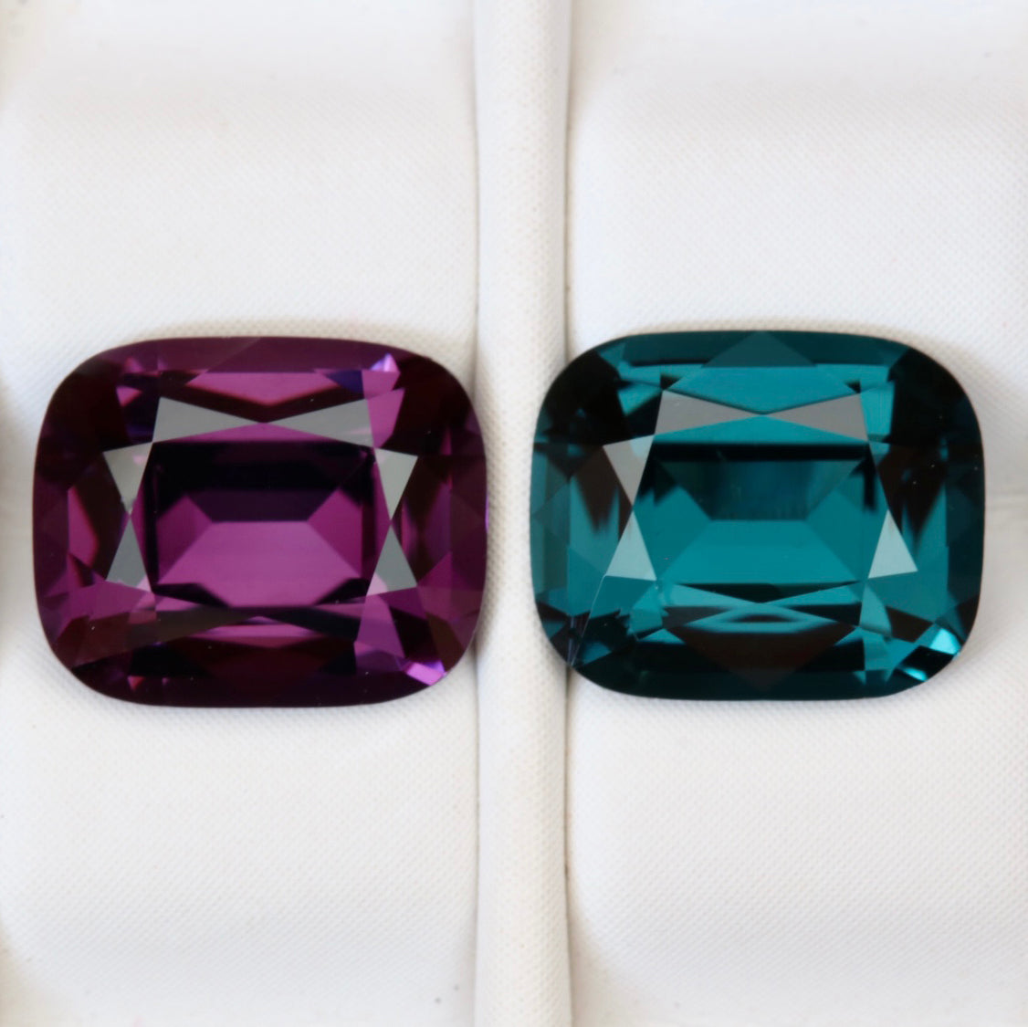 Pair of Natural Spinels 2.13 carats & 2.04 carats