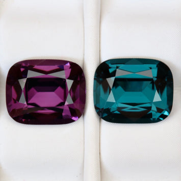 Pair of Natural Spinels 2.13 carats & 2.04 carats