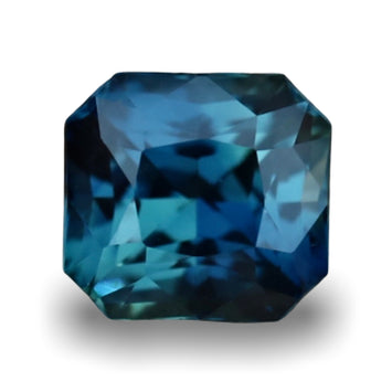 Natural Peacock Color Teal Sapphire 1.12 CT