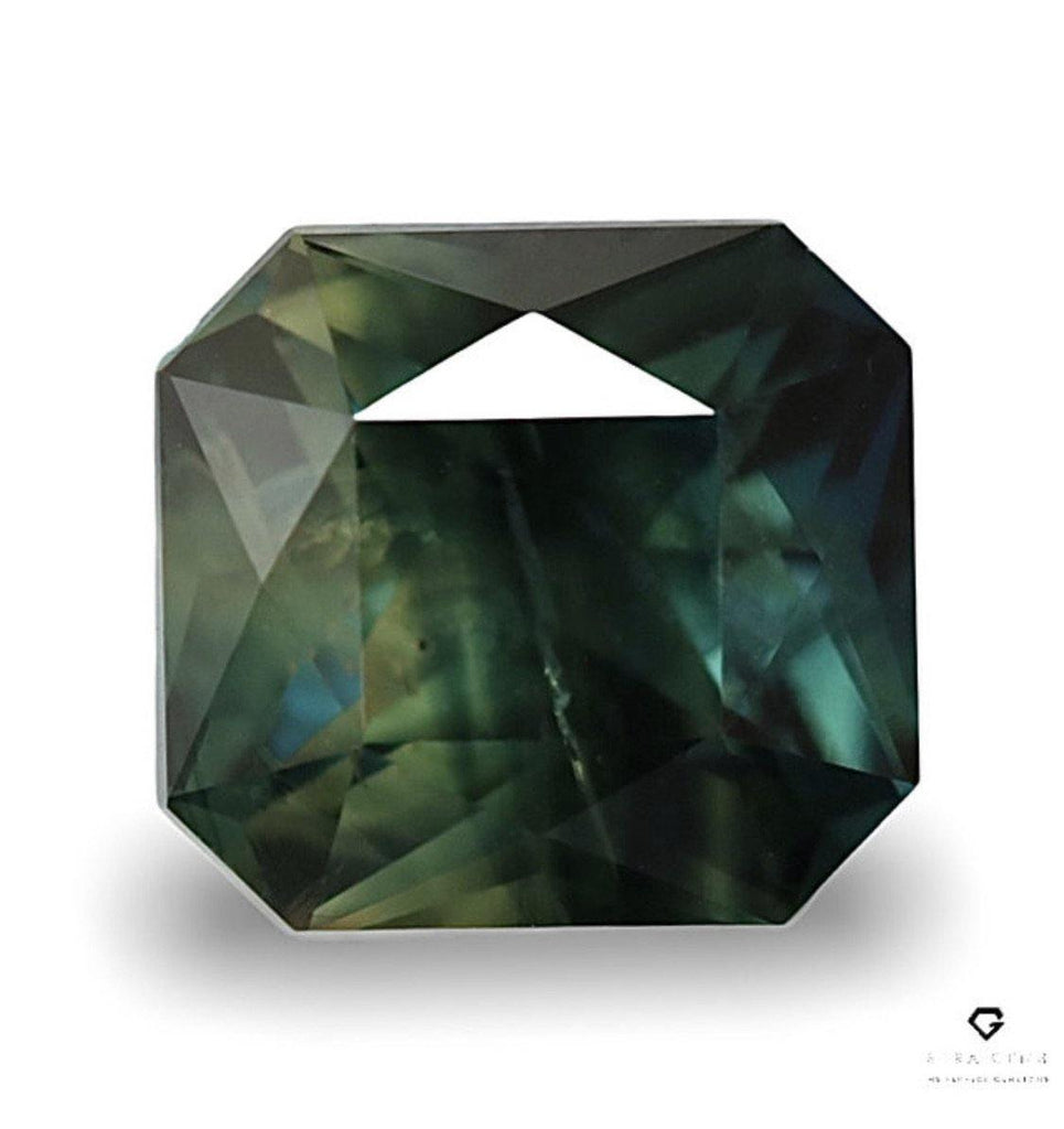 Australian Teal Green Sapphire 1.53 carats - STRAGEMS & JEWELS