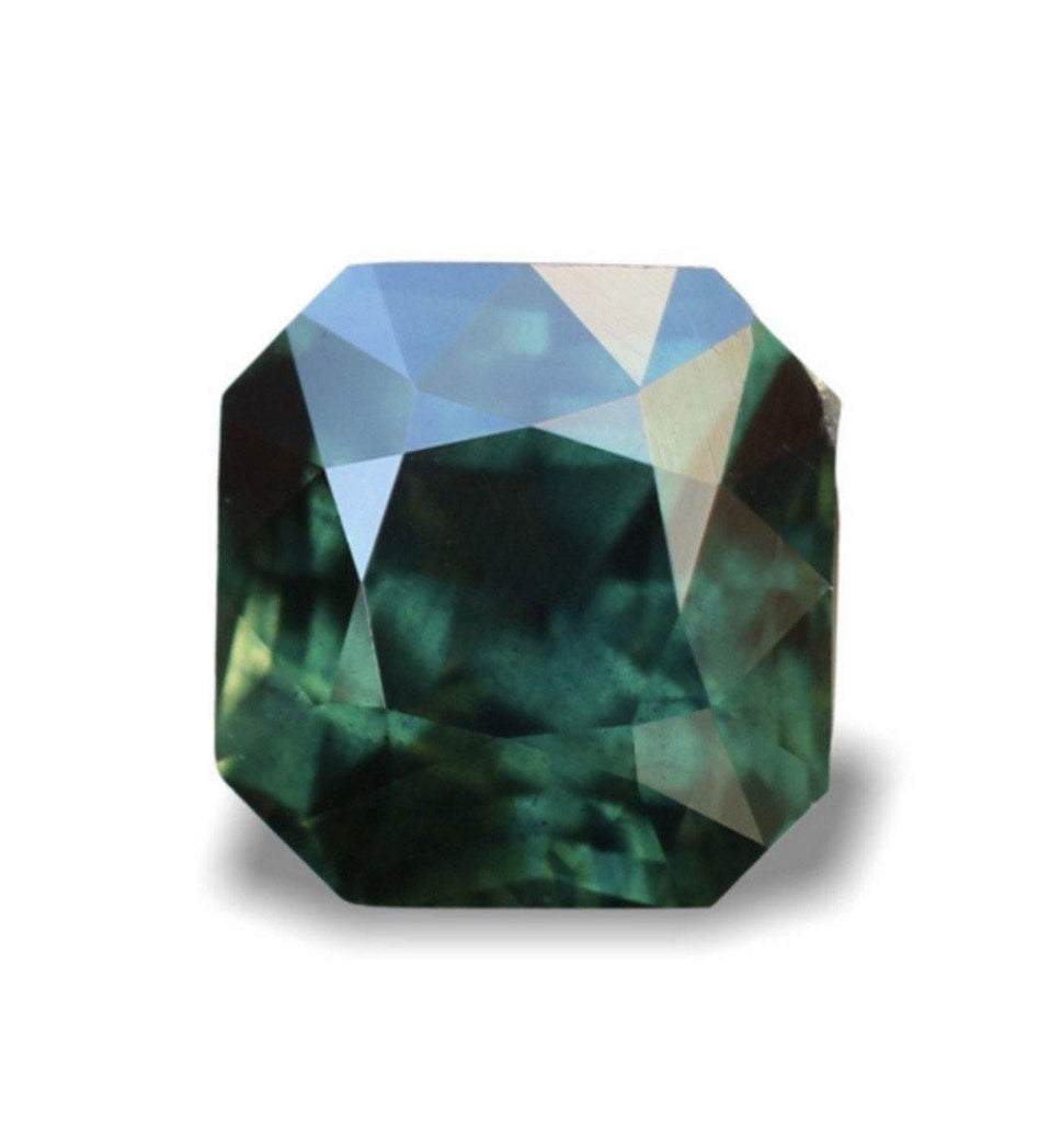 Teal Green Sapphire Australia 1.54 carats - STRAGEMS & JEWELS