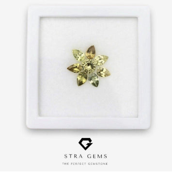 Ceylon Sapphire Layout Set, 3.93 carats total - STRAGEMS & JEWELS