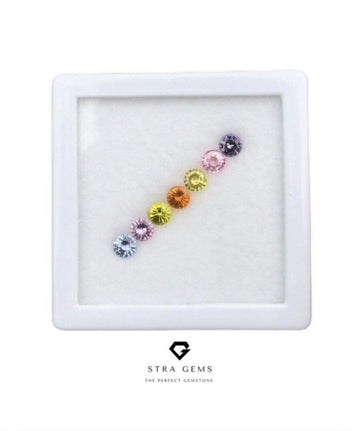 Ceylon Sapphire Layout Set, 3.15 carats - STRAGEMS & JEWELS