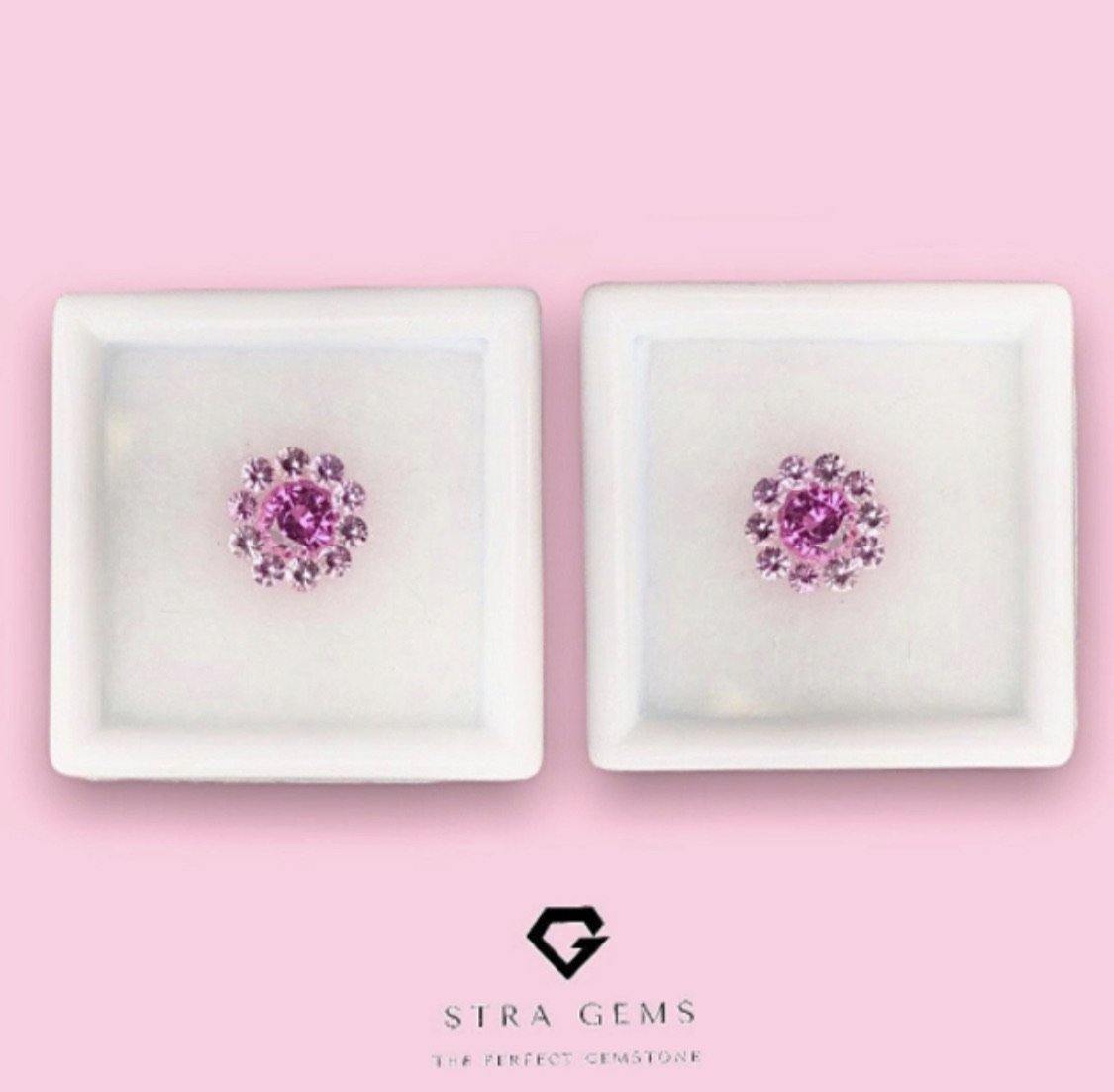 Ceylon Sapphire Layout Set, 1.03 carats total - STRAGEMS & JEWELS