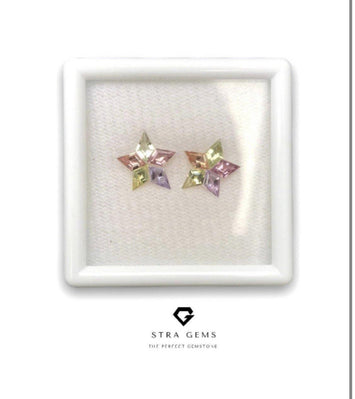 Ceylon Sapphire Layout Set 2.01 carats total - STRAGEMS & JEWELS