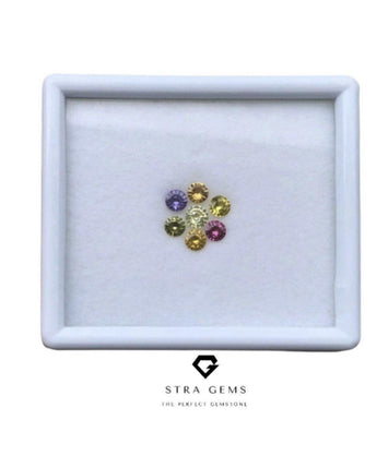 Natural Ceylon Sapphire Layout Set 3.04 carats total - STRAGEMS & JEWELS